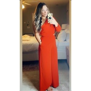 Sergio Hudson x Target Red One Shoulder Jumpsuit Cut-Out
